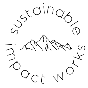 Sustainable Impact logo rond zwart